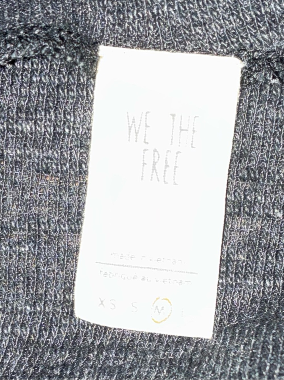 Free People We The Free Charcoal Grey Draped Cowl Sweater Cozy Comfy Boho Vibes - Picture 3 of 4